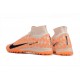 Nike Air Zoom Mercurial Superfly IX Elite TF High-top Khaki Orange Women And Men Soccer Cleats