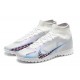 Nike Air Zoom Mercurial Superfly IX Elite TF High-top Lilac White Men Soccer Cleats