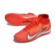 Nike Air Zoom Mercurial Superfly IX Elite TF High-top Orange Red Women And Men Soccer Cleats