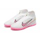 Nike Air Zoom Mercurial Superfly IX Elite TF High-top Pink White Women And Men Soccer Cleats