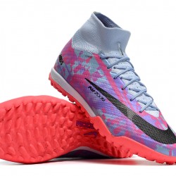 Nike Air Zoom Mercurial Superfly IX Elite TF High-top Purple Pink Women And Men Soccer Cleats 