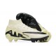 Nike Air Zoom Mercurial Superfly Ix Elite Fg Beige Black For Men High-top Football Cleats 