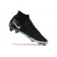 Nike Air Zoom Mercurial Superfly Ix Elite Fg Black Gold White For Men High-top Football Cleats 