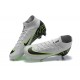 Nike Air Zoom Mercurial Superfly Ix Elite Fg Gray Black Green For Men High-top Football Cleats