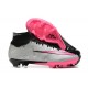 Nike Air Zoom Mercurial Superfly Ix Elite Fg Gray Pink Black For Men High-top Football Cleats