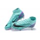 Nike Air Zoom Mercurial Superfly Ix Elite Fg LightGreen Purple Black For Men High-top Football Cleats