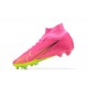 Nike Air Zoom Mercurial Superfly Ix Elite Fg Pink Yellow Black For Men High-top Football Cleats