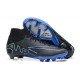 Nike Air Zoom Mercurial Superfly Ix Elite Fg White Blue Black For Men High-top Football Cleats