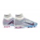 Nike Air Zoom Mercurial Superfly Ix Elite Fg White Blue Pink Red For Men High-top Football Cleats