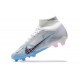 Nike Air Zoom Mercurial Superfly Ix Elite Fg White Blue Pink Red For Men High-top Football Cleats