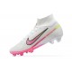 Nike Air Zoom Mercurial Superfly Ix Elite Fg White Pink For Men High-top Football Cleats 