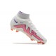 Nike Air Zoom Mercurial Superfly Ix Elite Fg White Pink LightPurple For Men High-top Football Cleats