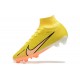 Nike Air Zoom Mercurial Superfly Ix Elite Fg Yellow Black Pink For Men High-top Football Cleats
