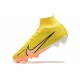 Nike Air Zoom Mercurial Superfly Ix Elite Fg Yellow Black Pink For Men High-top Football Cleats 