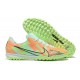 Nike Air Zoom Mercurial Vapor XV Academy TF Green Orange For Men Low-top Soccer Cleats 