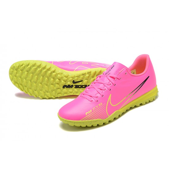 Nike Air Zoom Mercurial Vapor XV Academy TF Low Pink Green Men Soccer Cleats 