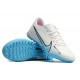 Nike Air Zoom Mercurial Vapor XV Academy TF Low White Blue Women Men Soccer Cleats 