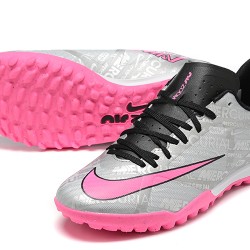 Nike Air Zoom Mercurial Vapor XV Academy TF Low-top Grey Pink Men Soccer Cleats 