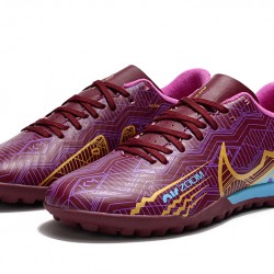 Nike Air Zoom Mercurial Vapor XV Academy TF Low-top Purple Women And Men Soccer Cleats 