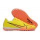 Nike Air Zoom Mercurial Vapor XV Academy TF Low-top Yellow Women And Men Soccer Cleats 