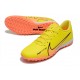 Nike Air Zoom Mercurial Vapor XV Academy TF Low-top Yellow Women And Men Soccer Cleats 