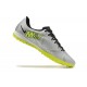 Nike Air Zoom Mercurial Vapor XV Academy TF Silver Green Yellow For Men Low-top Soccer Cleats 