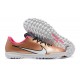 Nike Air Zoom Mercurial Vapor XV Academy TF White Pink Gold For Men Low-top Soccer Cleats 