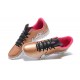 Nike Air Zoom Mercurial Vapor XV Academy TF White Pink Gold For Men Low-top Soccer Cleats 