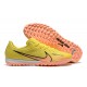 Nike Air Zoom Mercurial Vapor XV Academy TF Yellow Pink For Men Low-top Soccer Cleats 