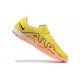 Nike Air Zoom Mercurial Vapor XV Academy TF Yellow Pink For Men Low-top Soccer Cleats