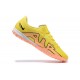 Nike Air Zoom Mercurial Vapor XV Academy TF Yellow Pink For Men Low-top Soccer Cleats 