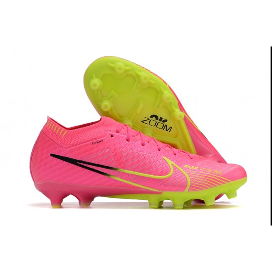 Nike Air Zoom Mercurial Vapor XV Elite AG Low-top Pink Women And Men Soccer Cleats 