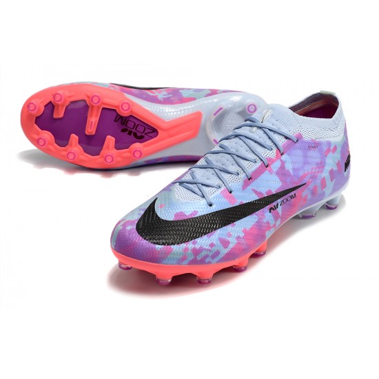 Nike Air Zoom Mercurial Vapor XV Elite AG Low-top Purple Grey Women And Men Soccer Cleats