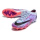 Nike Air Zoom Mercurial Vapor XV Elite AG Low-top Purple Grey Women And Men Soccer Cleats 