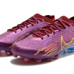 Nike Air Zoom Mercurial Vapor XV Elite AG Low-top Purple Women And Men Soccer Cleats 
