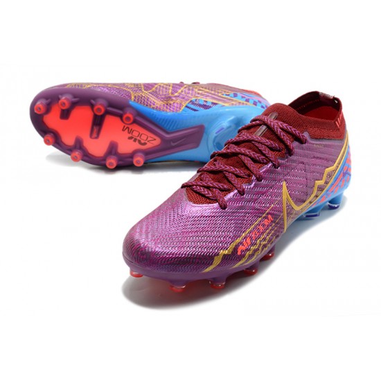 Nike Air Zoom Mercurial Vapor XV Elite AG Low-top Purple Women And Men Soccer Cleats