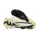 Nike Air Zoom Mercurial Vapor XV Elite FG Beige Black For Men Low-top Soccer Cleats 