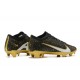 Nike Air Zoom Mercurial Vapor XV Elite FG Black Gold White For Men Low-top Soccer Cleats