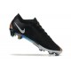 Nike Air Zoom Mercurial Vapor XV Elite FG Black White Gold For Men Low-top Soccer Cleats 