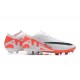 Nike Air Zoom Mercurial Vapor XV Elite FG Black White Orange For Men Low-top Soccer Cleats