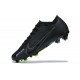 Nike Air Zoom Mercurial Vapor XV Elite FG Black Yellow For Men Low-top Soccer Cleats