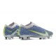 Nike Air Zoom Mercurial Vapor XV Elite FG Blue Gray Yellow For Men Low-top Soccer Cleats 