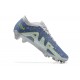 Nike Air Zoom Mercurial Vapor XV Elite FG Blue Gray Yellow For Men Low-top Soccer Cleats 