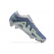 Nike Air Zoom Mercurial Vapor XV Elite FG Blue Gray Yellow For Men Low-top Soccer Cleats