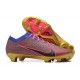 Nike Air Zoom Mercurial Vapor XV Elite FG Blue Pink Glod For Men Low-top Soccer Cleats 