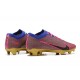 Nike Air Zoom Mercurial Vapor XV Elite FG Blue Pink Glod For Men Low-top Soccer Cleats