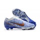 Nike Air Zoom Mercurial Vapor XV Elite FG Blue White Gold For Men Low-top Soccer Cleats 