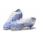 Nike Air Zoom Mercurial Vapor XV Elite FG Blue White Gold For Men Low-top Soccer Cleats 