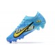 Nike Air Zoom Mercurial Vapor XV Elite FG Blue Yellow For Men Low-top Soccer Cleats 