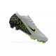 Nike Air Zoom Mercurial Vapor XV Elite FG Gray Green Black For Men Low-top Soccer Cleats 